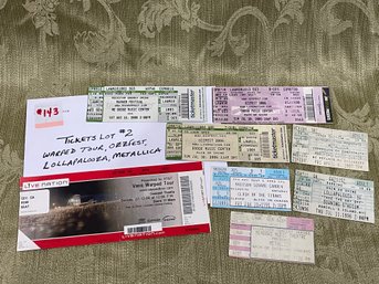 Vintage Concert Tickets Lot #2 Warped Tour, Ozzfest, Lollapalooza, Metallica
