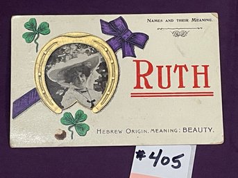 RUTH Antique Postcard