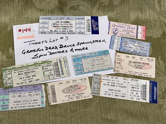 Vintage Concert Tickets Lot #3 Grateful Dead, Bruce Springsteen, Spin Doctors & More