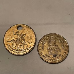2 Vintage Coin Tokens Red Ryder & KODAK Brookfield, CT