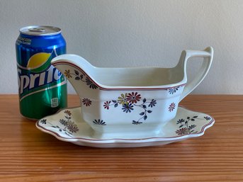 Pretty ADAMS China Gravy Boat - Made In England