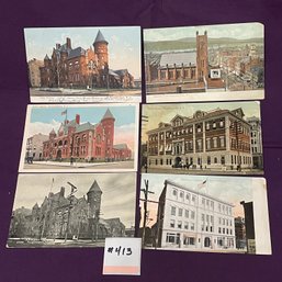 Set Of 6 Poughkeepsie, New York Antique Postcards