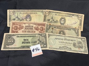 WWII Japanese Government Philippines & Dutch East Indies 'Invasion Money'