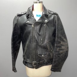 1940s Original Leather Motorcycle Jacket - Harley Davidson RARE Awesome