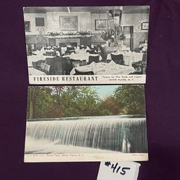 Set Of 2 Antique White Plains, New York Postcards