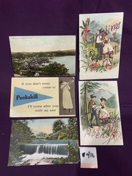 Set Of 5 Antique Peekskill, New York Postcards