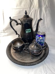 Wm. Rogers Silverplate Tea Set