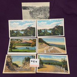 Set Of 7 MINNEWASKA, New York Vintage Postcards