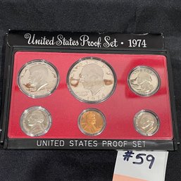 1974-S United States PROOF Coin Set With Eisenhower Dollar