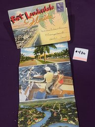 Fort Lauderdale, Florida Souvenir Postcard Folder VINTAGE