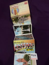 IOWA Souvenir Postcard Folder VINTAGE