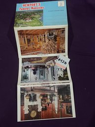 'Newport's Famous Mansions' Souvenir Postcard Folder VINTAGE