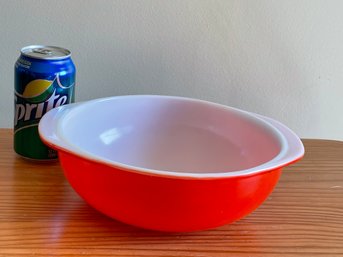 Vintage Red PYREX 2 Quart Bowl #024