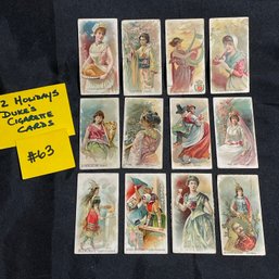 Lot Of 12 'Holidays' Duke's Cigarette, Tobacco Cards - Antique Ephemera