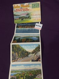 Lake Placid & Whiteface Mt. Highway Souvenir Postcard Folder VINTAGE Adirondacks