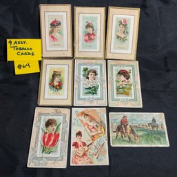 Lot Of 9 Assorted Antique Tobacco, Cigarette Cards - Ephemera