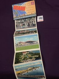Souvenir Postcard Folder Of Miami, Florida VINTAGE