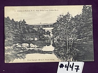 1906 Croton-on-Hudson, NY High Bridge Over Croton River Antique Postcard