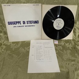 GIUSEPPE DI STEFANO (His Earliest Recordings) Limited Edition Vinyl Record O.A.S.I. LP-500