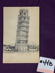 Leaning Tower Of Pisa ANTIQUE Italy Postcard