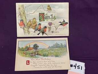 Antique New Years & Birthday Postcards