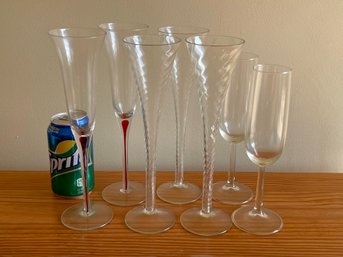 Champagne Glasses/Toasting Flutes Lot