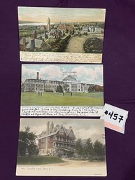 Set Of 3 Cornell University/Ithaca, New York Antique Postcards