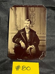 Antique Dapper Man Tintype Photo