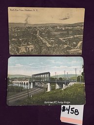 Set Of 2 Herkimer, New York Antique Postcards