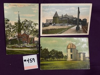 Set Of 3 Geneva, New York Antique Postcards