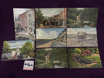 Set Of 8 Ellenville, New York Antique Postcards