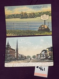 Set Of 2 Canandaigua, New York Antique Postcards