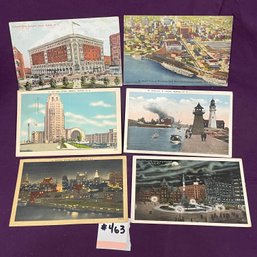Set Of 6 Buffalo, New York Antique Postcards
