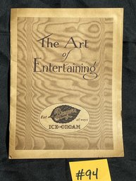 'The Art Of Entertaining' Vintage Breyer's Ice Cream Advertising Booklet