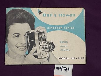 Bell & Howell 8mm Movie Camera Instruction Booklet