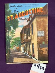 St. Augustine, Florida VINTAGE Guide Book And Map