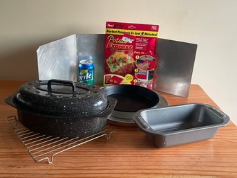 Mixed Cookware Lot - Roaster, Potato Express & More