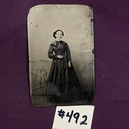 'Haunting Woman' Antique Tintype Photo