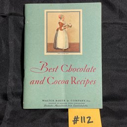 Best Chocolate And Cocoa Recipes - Antique Advertising Booklet, Cookbook