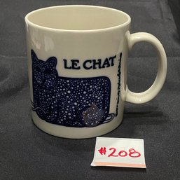 1978 'Le Chat' Taylor And NG French Cat Coffee Mug VINTAGE