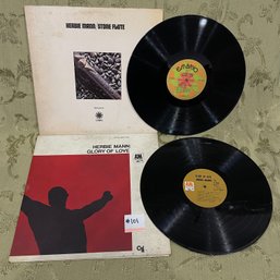 (2) Herbie Mann Vinyl Records 'Stone Flute' And 'Glory Of Love'