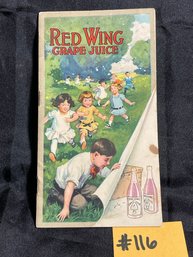 1915 'Red Wing Grape Juice' Antique Advertising Booklet