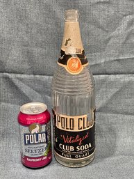 'Polo Club' Stamford, CT Club Soda Bottle