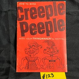 How To Make 'Creeple People' 1965 Thingmaker Booklet, Mattel