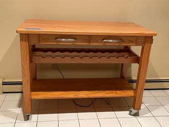 Rolling Kitchen Cart/Island Cooking Prep Table