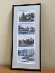 Brookfield, Connecticut Signed Art Print - Landmarks & Candlewood Lake