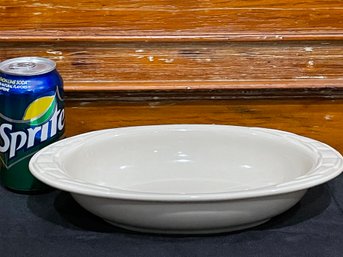 Oval Longaberger Pottery Serving Bowl