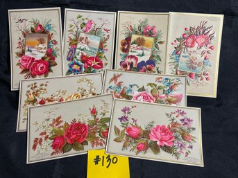 (Lot Of 8) Ozone Soap Antique Victorian Trade Cards