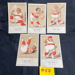 'Tulip Soap' Baseball Vintage Advertising Trade Cards - Antique Ephemera