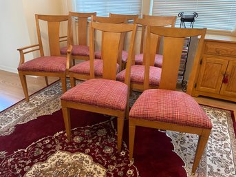 Set Of 8 Ethan Allen Dining Room Chairs (2 Armchairs, 6 Side Chairs) Made In USA